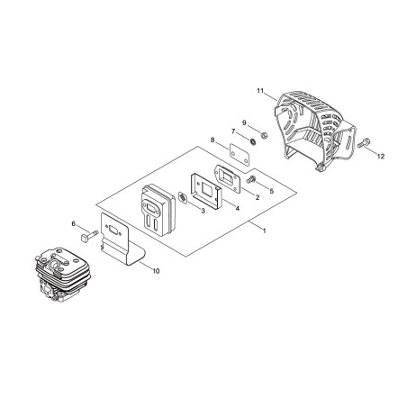 ORIGINAL ECHO EXHAUST GASKET ECRV104000790 | NewgardenParts.com