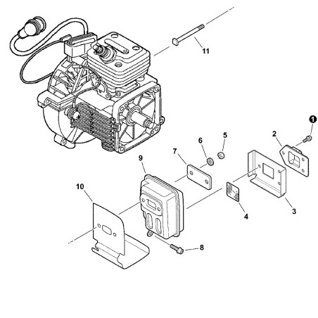 ORIGINAL ECHO EXHAUST GASKET ECRV104000810 | NewgardenParts.com
