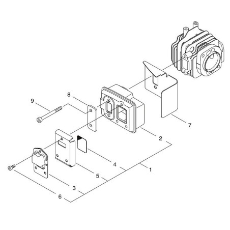ORIGINAL ECHO EXHAUST GASKET ECRV104001990 | NewgardenParts.com