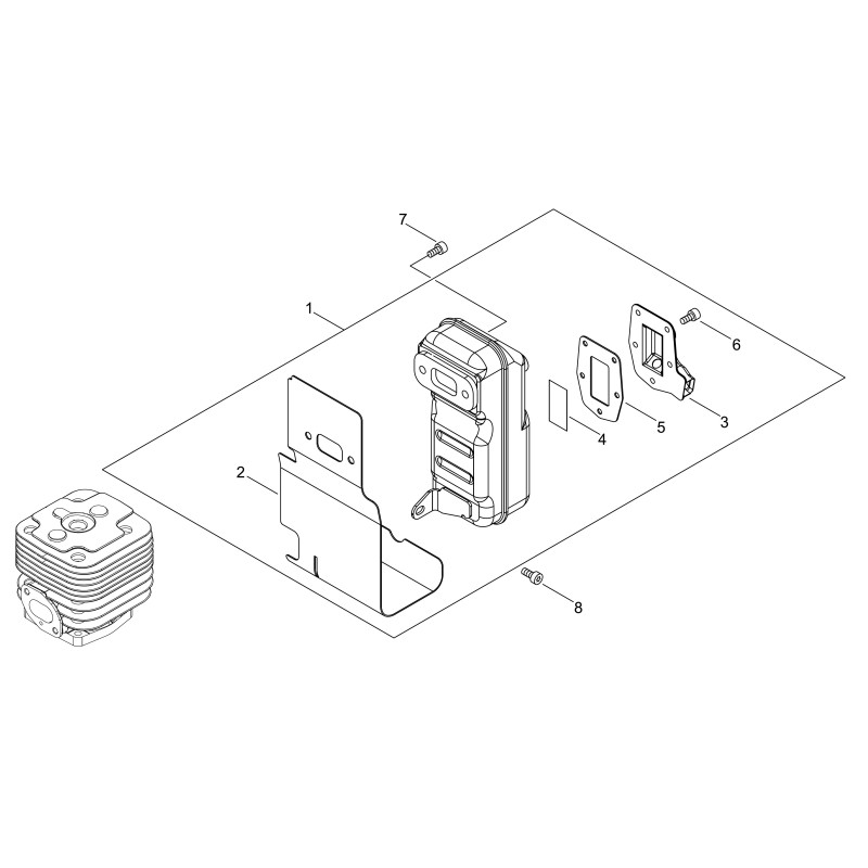 ORIGINAL ECHO EXHAUST GASKET ECRV104002230