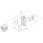 GUARNIZIONE SCARICO ECRV104002230 ORIGINALE ECHO