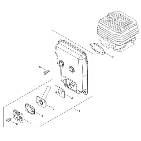 ORIGINAL ECHO EXHAUST GASKET ECRV104002260 | NewgardenParts.com