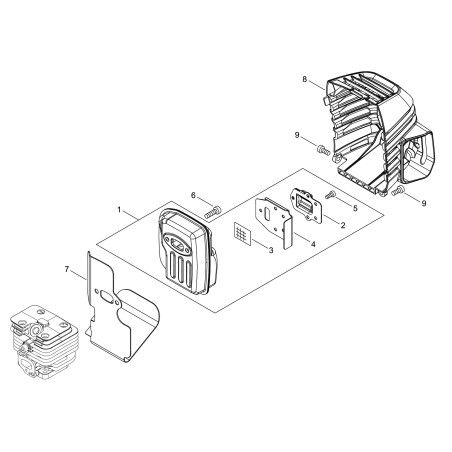 ORIGINAL ECHO EXHAUST GASKET ECRV104002310 | NewgardenParts.com