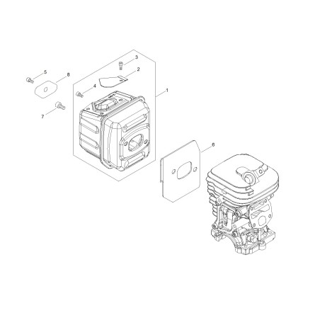 ORIGINAL ECHO EXHAUST GASKET ECRV104002340 | NewgardenParts.com