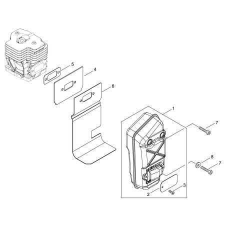 ORIGINAL ECHO EXHAUST GASKET ECRV104002440 | NewgardenParts.com
