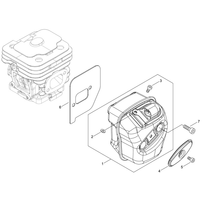 ORIGINAL ECHO ECRV104002500 MUFFLER GASKET