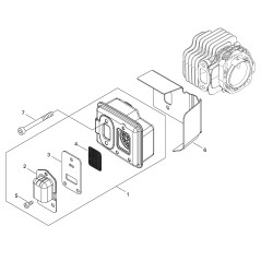 GUARNIZIONE SCARICO ECRV104002530 ORIGINALE ECHO