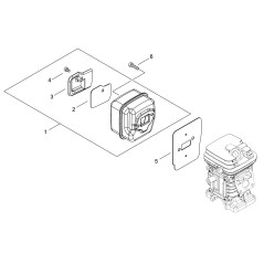 JUNTA DE SILENCIADOR ORIGINAL ECHO ECRV104002590