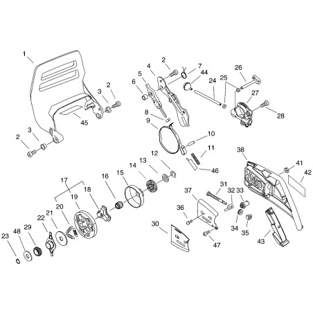 CHAIN ??TENSIONER SCREW LENGTH 63 MM ECRV203002140 ORIGINAL ECHO | NewgardenParts.com