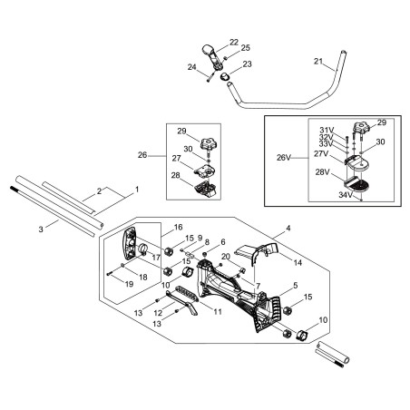 NUT -08- (RECTANGULAR) ECRV265000630 ORIGINAL ECHO | NewgardenParts.com