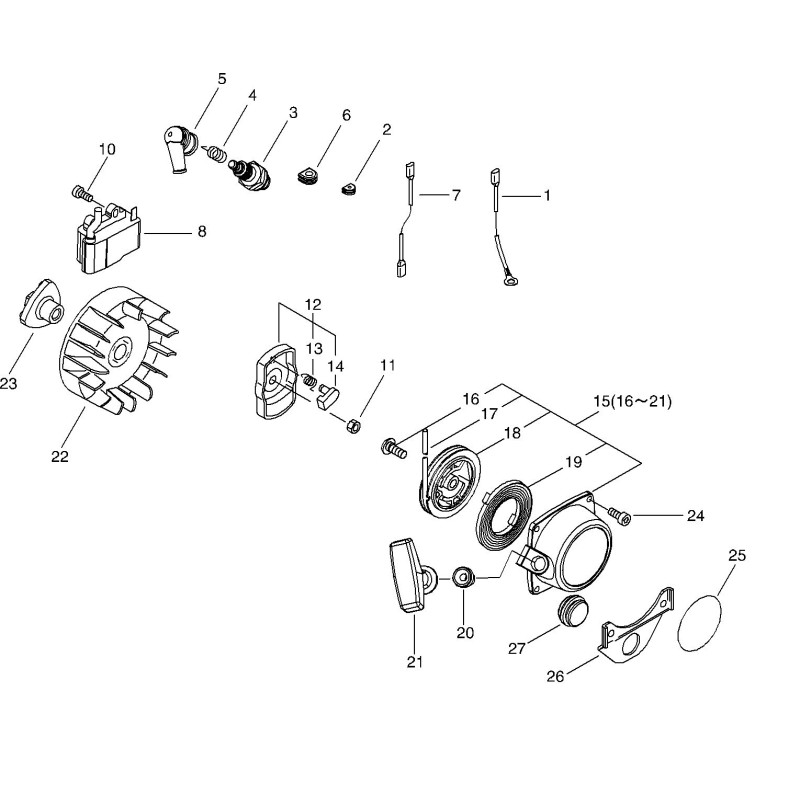 AMORTISSEUR ECHO ORIGINAL ECRV420000910