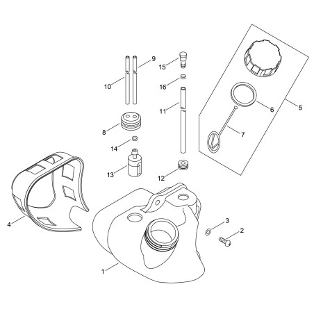 AMORTIGUADOR ORIGINAL ECHO ECRV420001430 | NewgardenParts.com