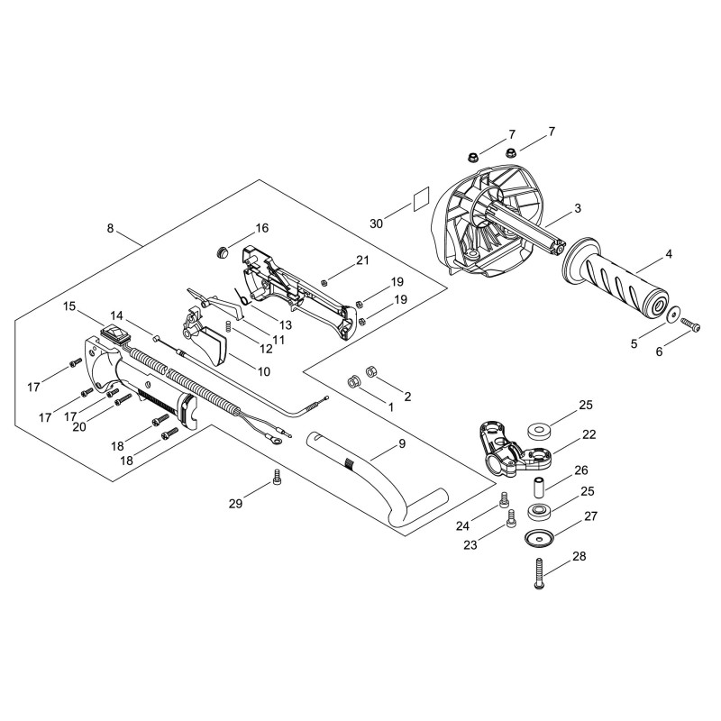 AMMORTIZZATORE ECRV420004390 ORIGINALE ECHO