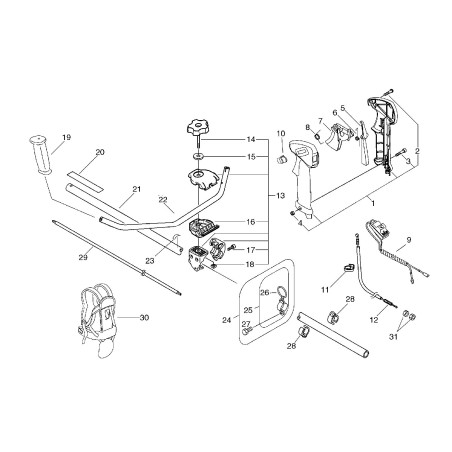 ORIGINAL ECHO ACCELERATOR CABLE ECRV430002080 | NewgardenParts.com