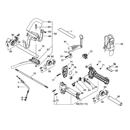 ORIGINAL ECHO ACCELERATOR CABLE ECRV430002130 | NewgardenParts.com