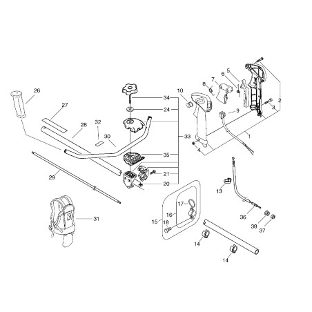 ORIGINAL ECHO ACCELERATOR CABLE ECRV430002310 | NewgardenParts.com