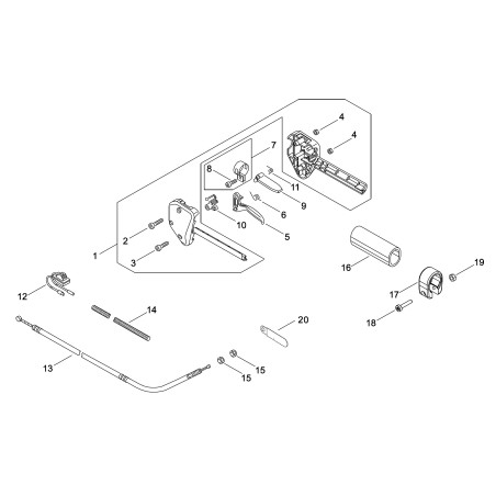 ECHO THROTTLE CABLE *T.I.17-626 ECRV430004930 ORIGINAL | NewgardenParts.com