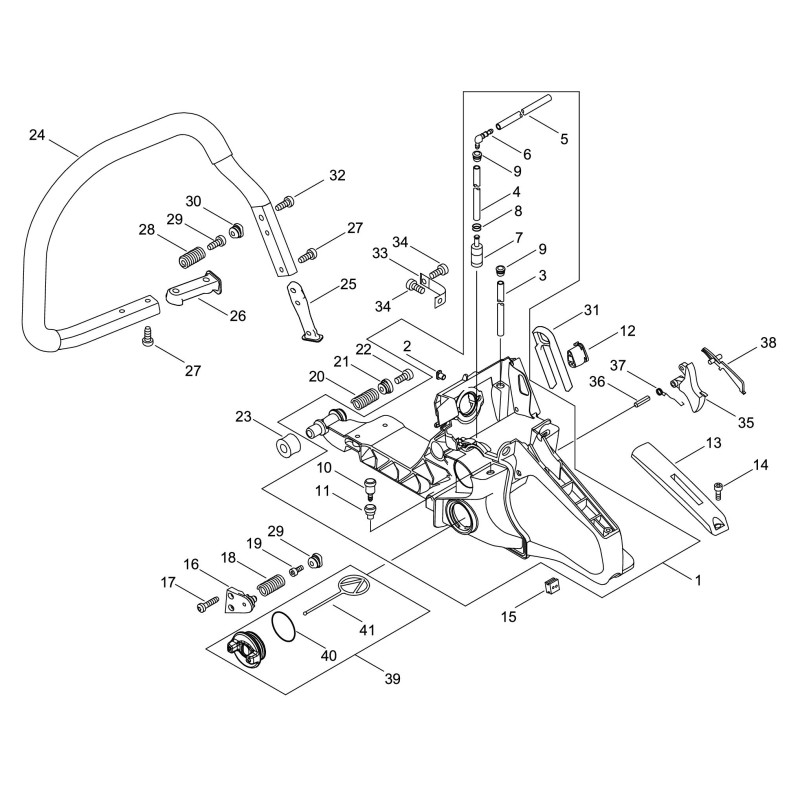 MOLLA DI COMPRESSIONE ECRV450000771 ORIGINALE ECHO