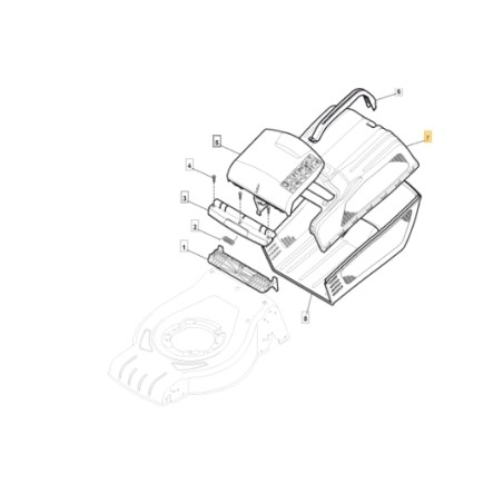 Cesto raccolta erba CASTELGARDEN per rasaerba XC48GSWA - CR430 - E46 - HB46R | NewgardenParts.com