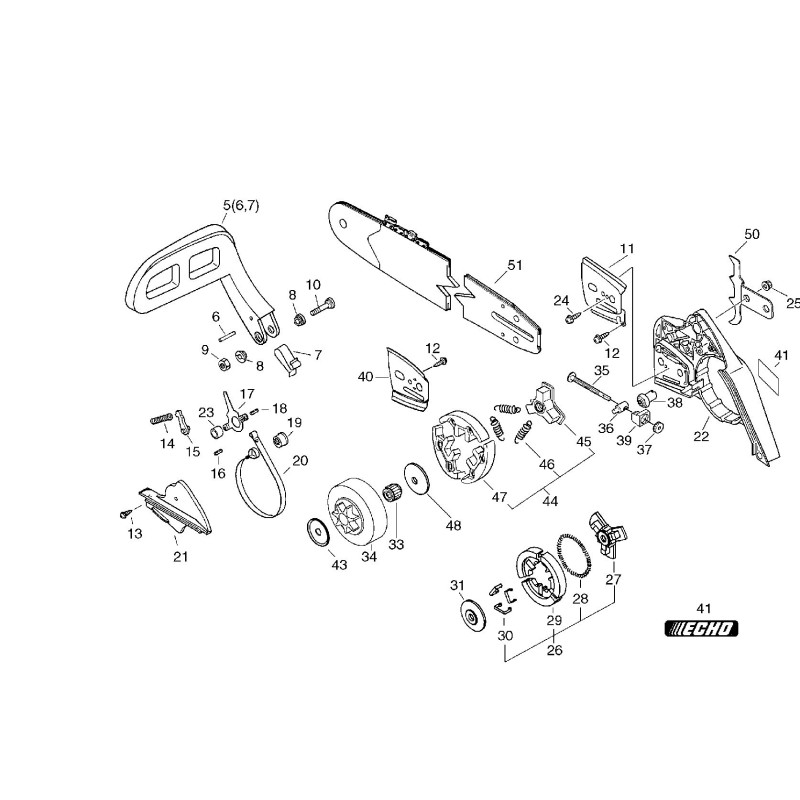 ORIGINAL ECHO CLUTCH SPRING ECRV451000500