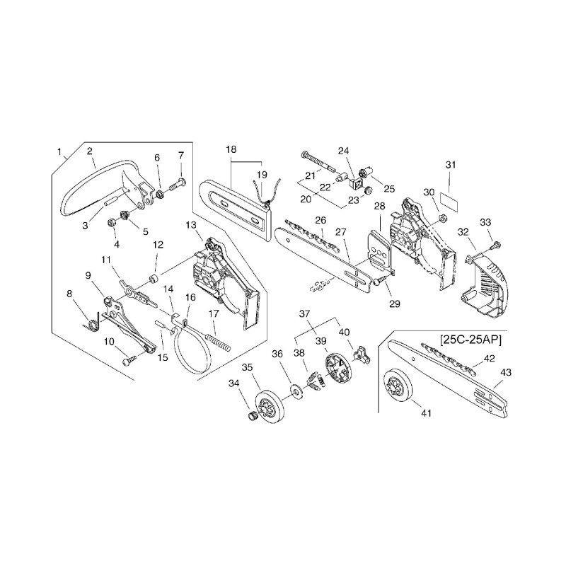 MOLLA DI RITORNO *T.I.03-142 ECRV452000110 ORIGINALE ECHO