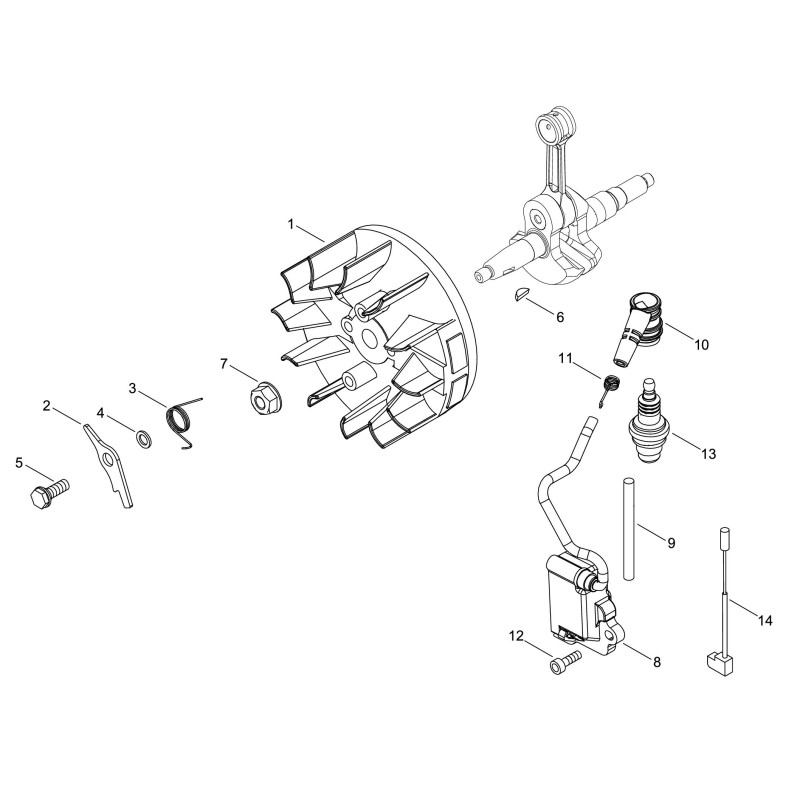 ORIGINAL ECHO RÜCKHOLFEDER ECRV452000990