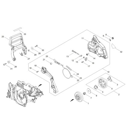 ORIGINAL ECHO RETURN SPRING ECRV452001281 | NewgardenParts.com