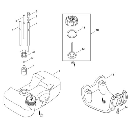ORIGINAL ECHO ECRV471000111 DRAWER TUBE | NewgardenParts.com