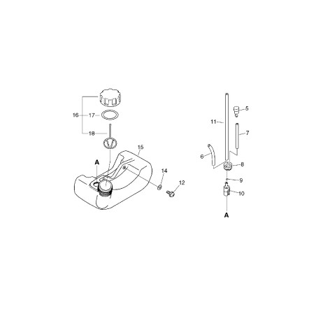 FILTER TUBE - 220 MM - ORIGINAL ECHO ECRV471002130 | NewgardenParts.com