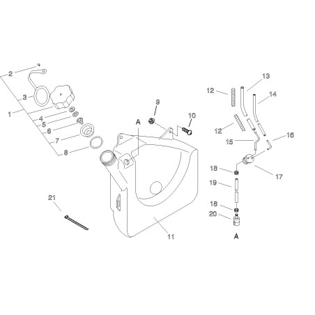 ORIGINAL ECHO ECRV471002160 TUBE | NewgardenParts.com