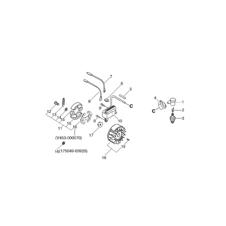 ORIGINAL ECHO GROUND CABLE ECRV485000150 | NewgardenParts.com