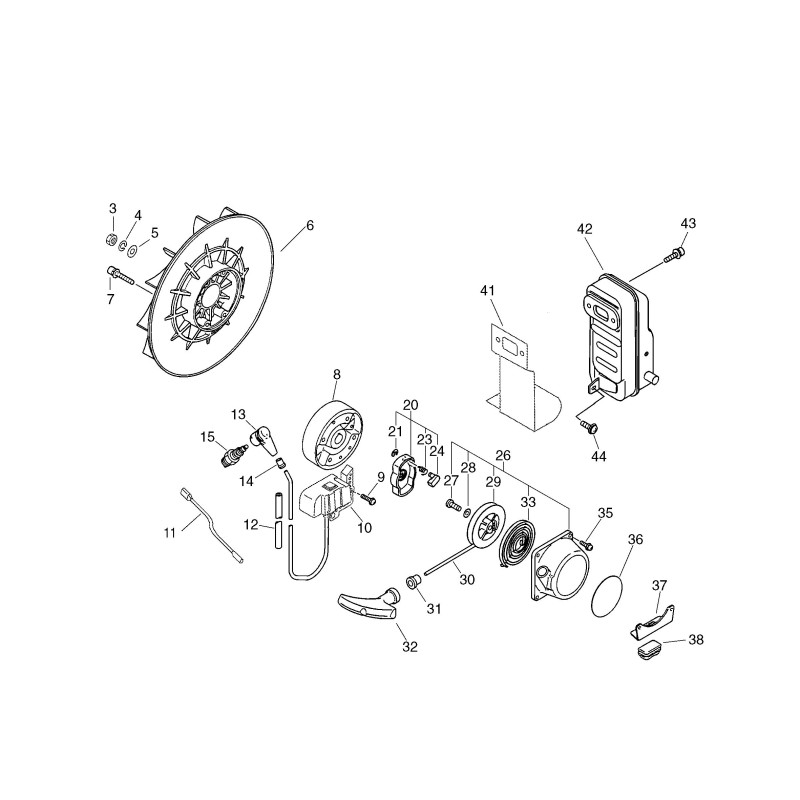ORIGINAL ECHO ERDUNGSKABEL ECRV485000190