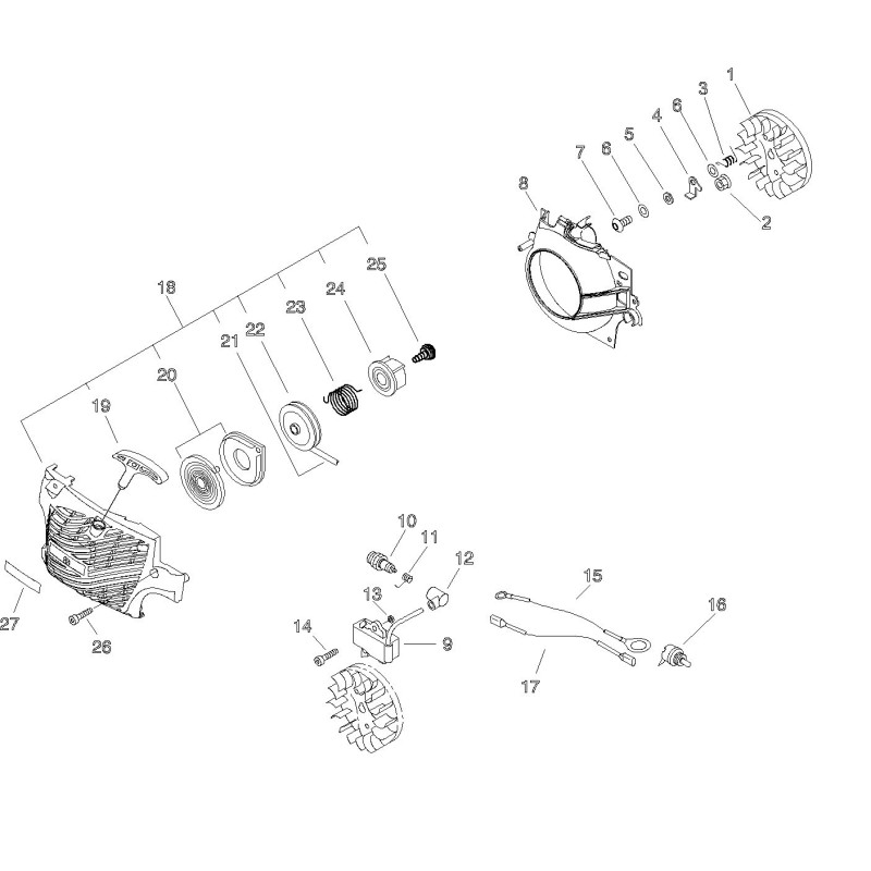 ORIGINAL ECHO GROUND CABLE ECRV485001080