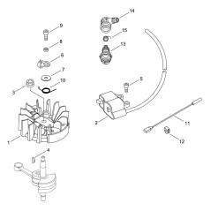 CAVO MASSA ECRV485001220 ORIGINALE ECHO | NewgardenParts.com