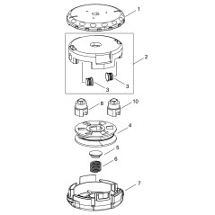 CAPUCHON DE RESSORT D'ORIGINE ECHO SPEED-FEED ECRV494001290