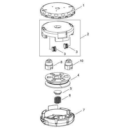 CAPUCHON DE RESSORT D'ORIGINE ECHO SPEED-FEED ECRV494001290 | NewgardenParts.com