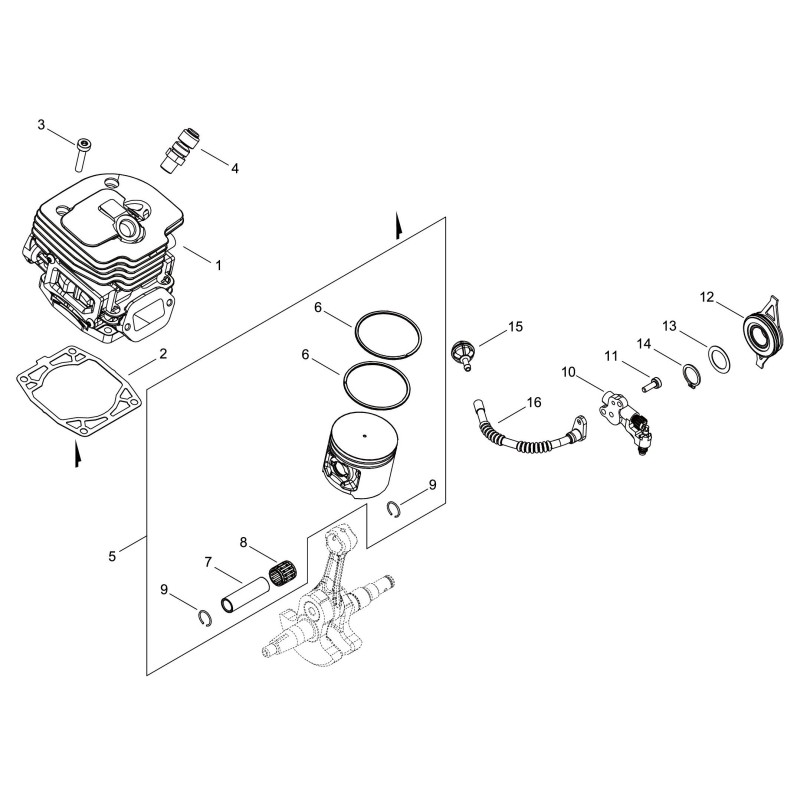 ECHO GENUINE CONNECTING ROD BEARING ECRV557000080