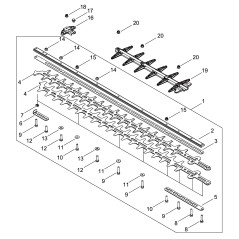 KOMPLETTE KLINGE FÜR DHC2800R ECRX041000820 ORIGINAL ECHO | NewgardenParts.com