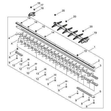 COMPLETE BLADE FOR DHC2800R ECRX041000820 ORIGINAL ECHO | NewgardenParts.com
