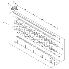 LAME COMPLÈTE POUR DHCAS-2600HD ECRX041000870 ORIGINAL ECHO | NewgardenParts.com
