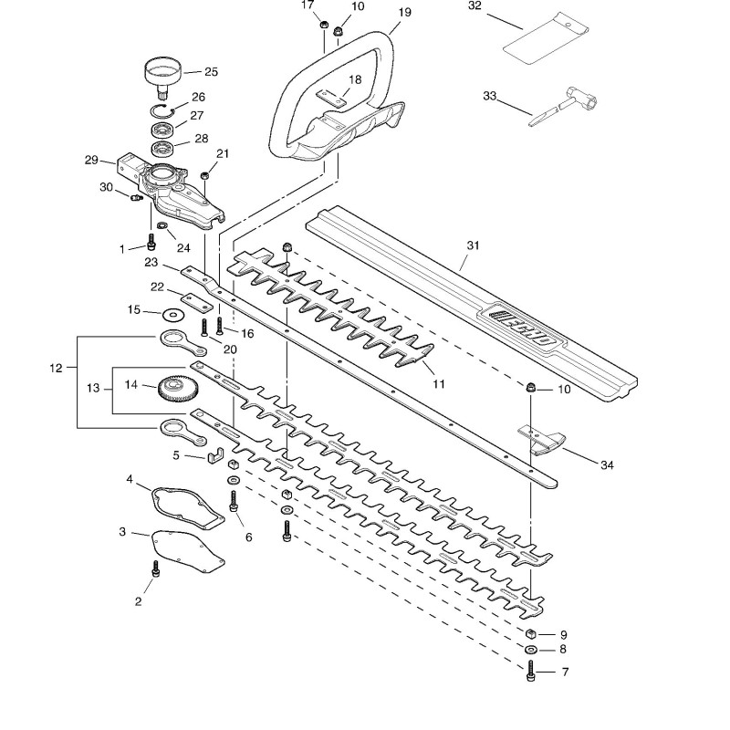 LAMA ECRX411000760 ORIGINALE ECHO