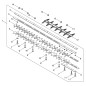 ORIGINAL ECHO BLADE FOR HCR185ES/DH185ST ECRX412000650