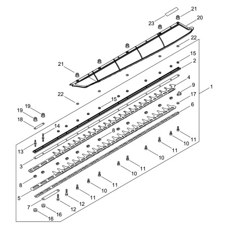 UPPER BLADE FOR HC3810ES ECRX412000830 ORIGINAL ECHO | NewgardenParts.com