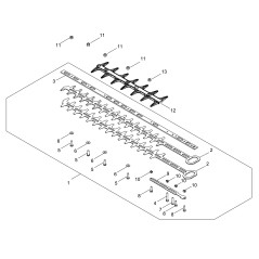 ORIGINAL ECHO BLADE FOR HC-2020R ECRX412000850 | NewgardenParts.com