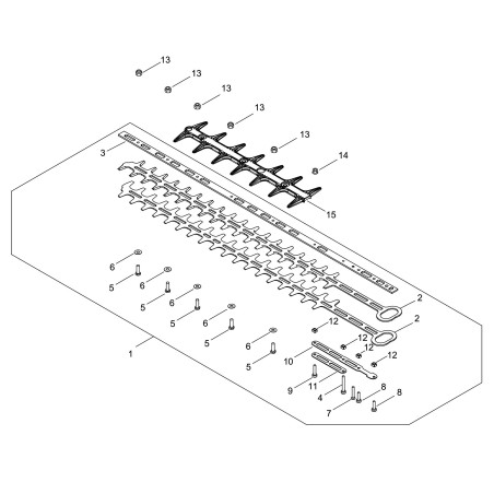 ORIGINAL ECHO BLADE FOR HC-2320 ECRX412000860 | NewgardenParts.com