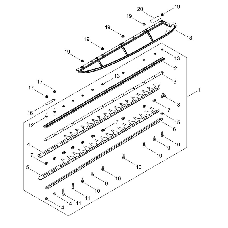 ORIGINAL ECHO ECRX425001070 BLADE SUPPORT