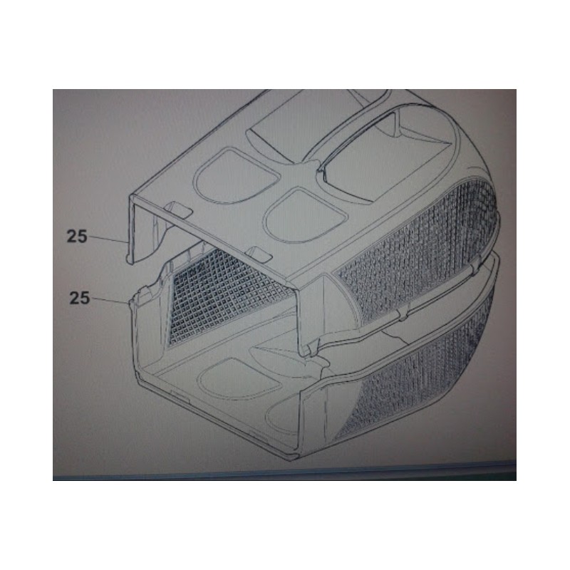 Cesto rasaerba CASTELGARDEN 135E C330 CG35E NG350 R350 122486091/0