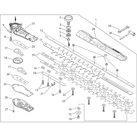 ORIGINAL ECHO ECRX431000040 GUIDE BLADE | NewgardenParts.com