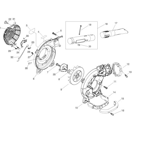 ETIQUETA ORIGINAL DE ECHO ECRX547000850 | NewgardenParts.com