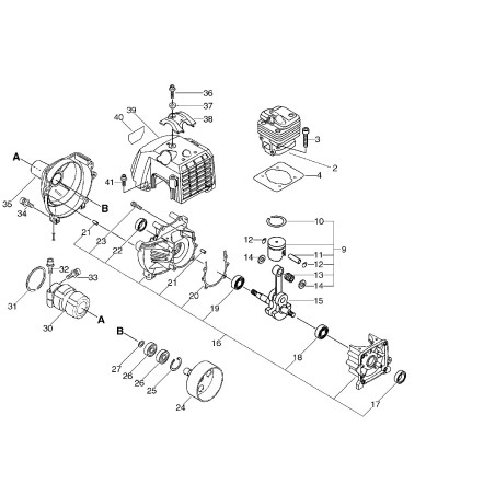 ETIQUETA ORIGINAL DE ECHO ECRX547001590 | NewgardenParts.com